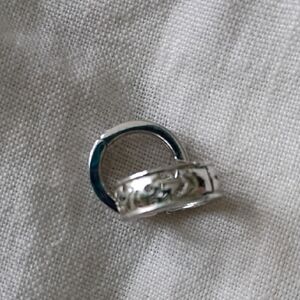 White Gold Filled Huggies Earings